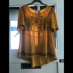 Cute embroidered peasant blouse